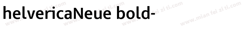 helvericaNeue bold字体转换